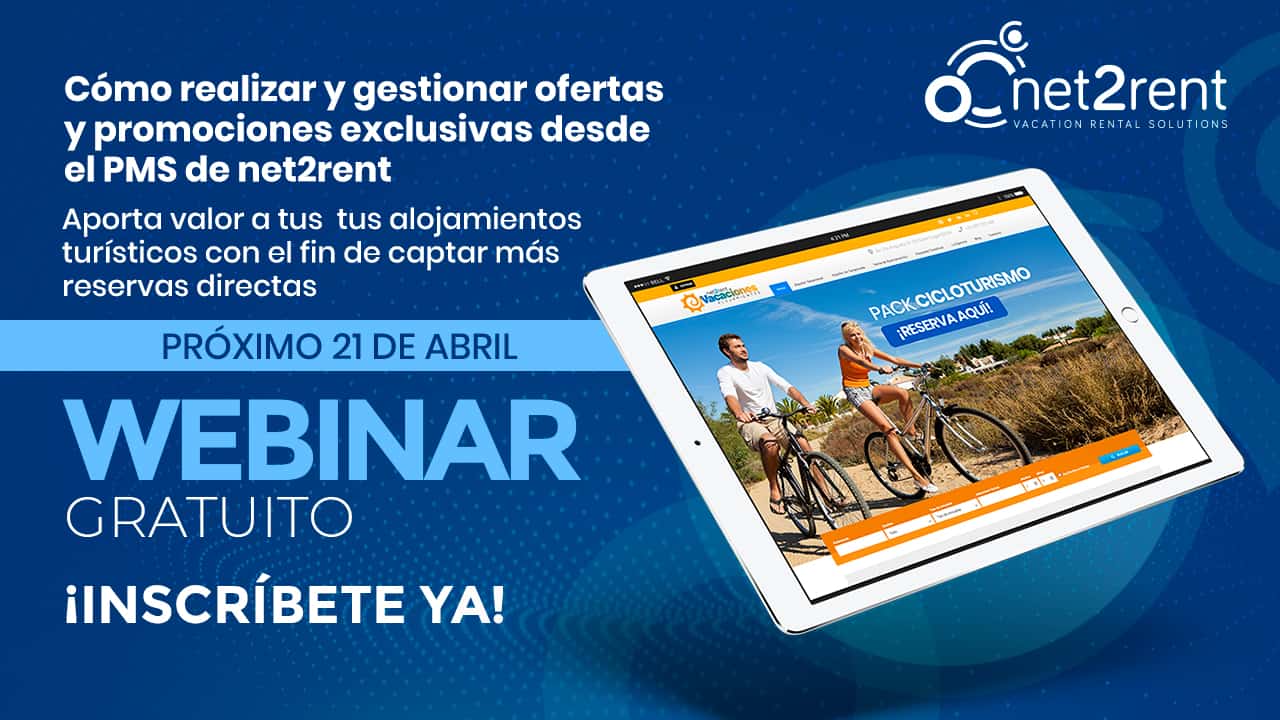 WEBINAR GRATUITO: Aporta valor a TUS INMUEBLES mediante ofertas y promociones exclusivas para tus huéspedes.
