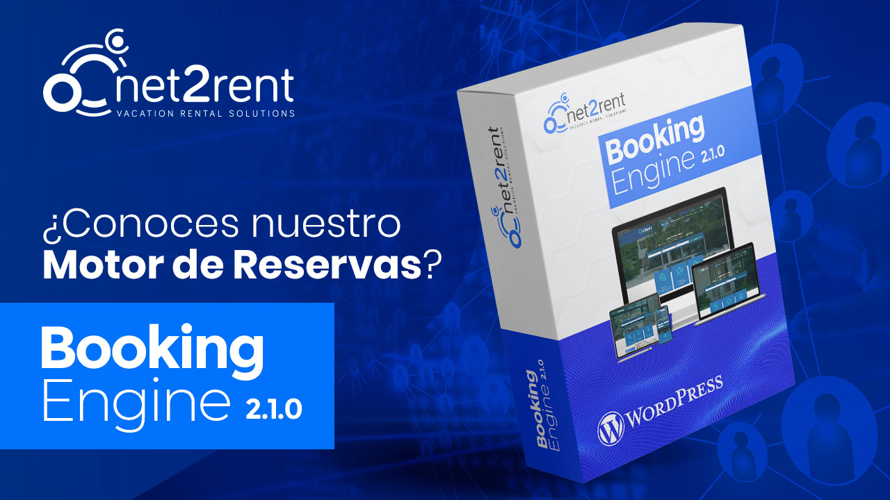 ¿Conoces el motor de reservas de net2rent? Un sistema para mostrar los alojamientos en tu web y admitir reservas directas, compatible con la potencia de WordPress