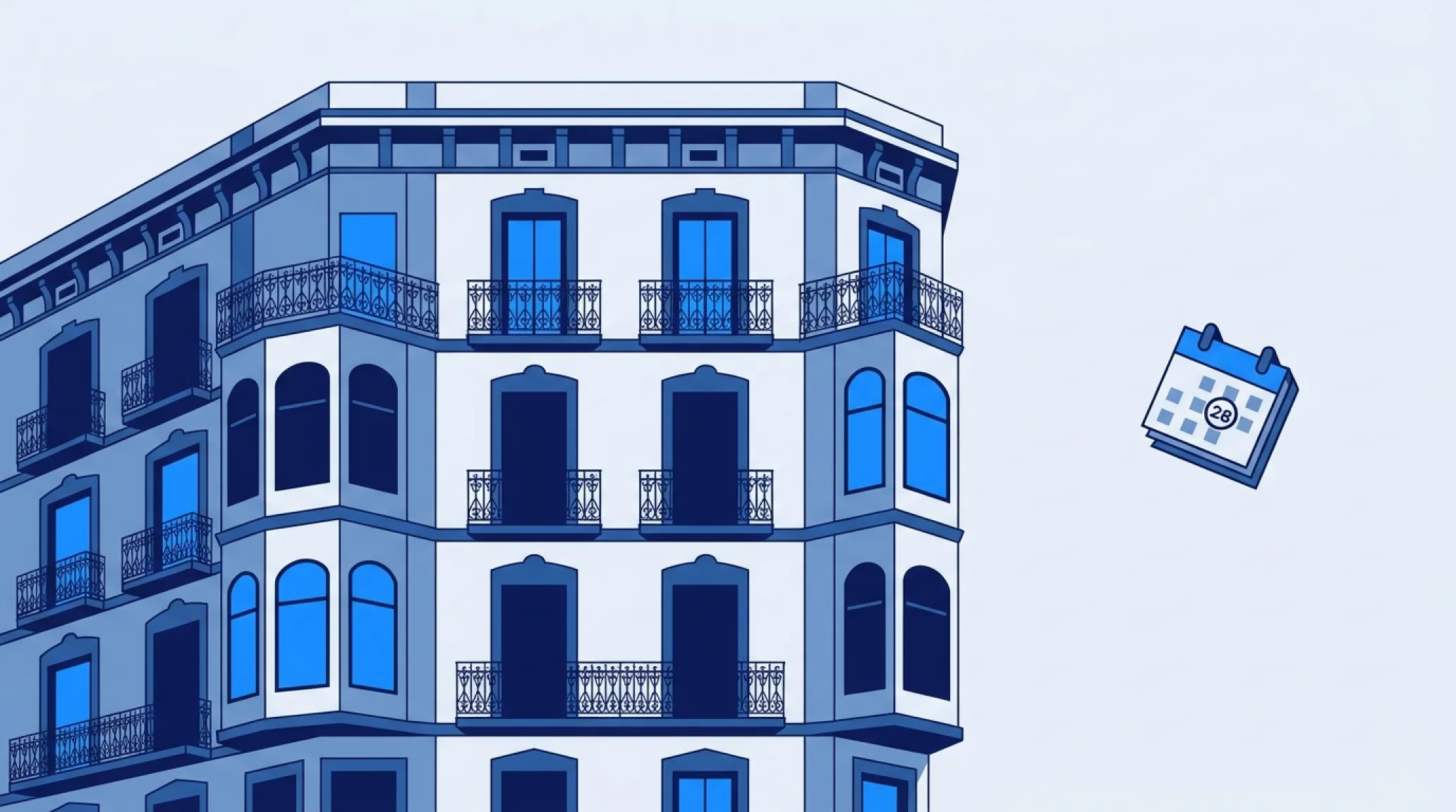 Edificios de viviendas afectados por el Plan de Vivienda Asequible de la Comisión Europea y las restricciones al alquiler turístico